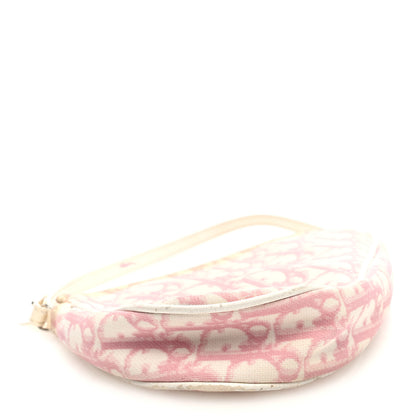 Christian Dior Monogram Mini Saddle Pochette Pink 3 of 13