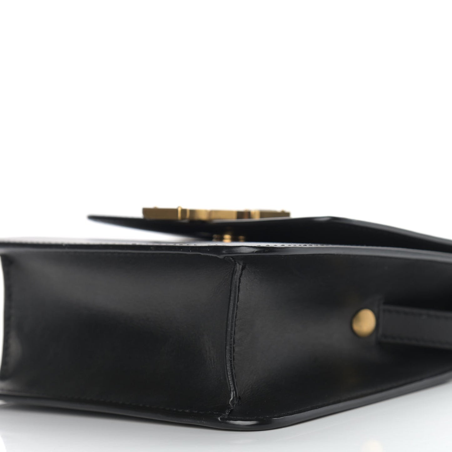 Smooth Calfskin North South Kaia Satchel Black