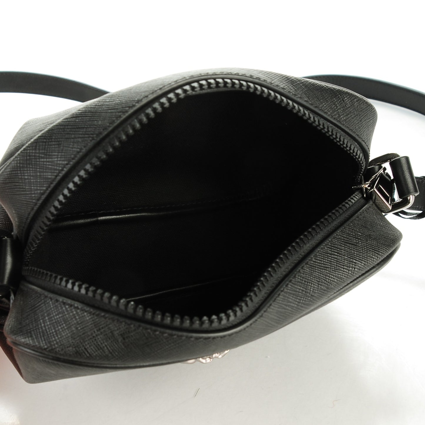 Grained Calfskin Palazzo Camera Bag Black