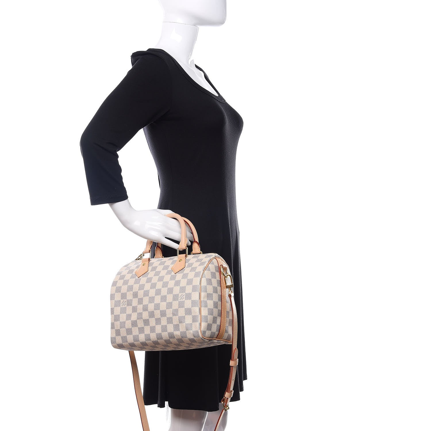 Louis Vuitton Damier Azur Speedy Bandouliere 25 3 of 14