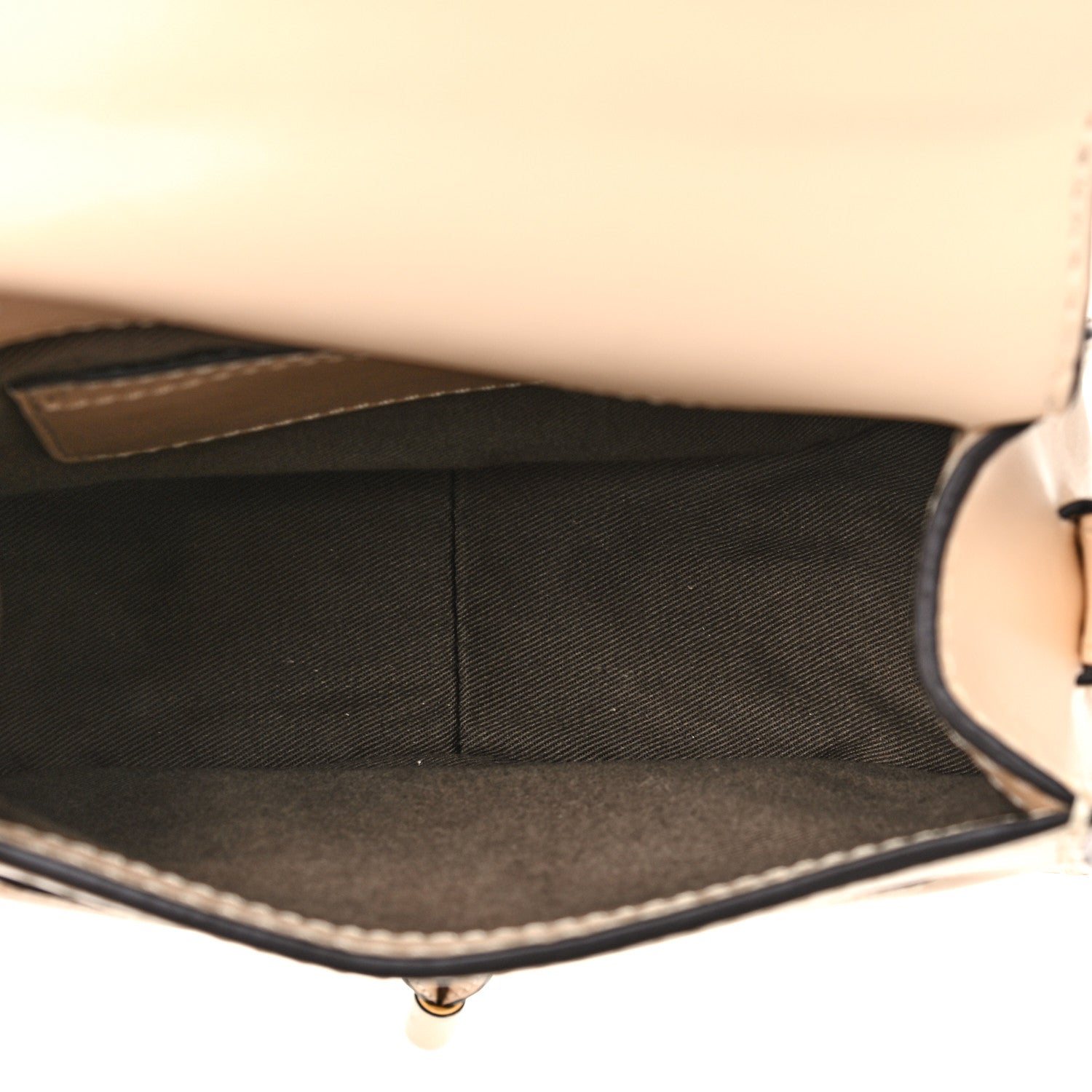 Chloe Calfskin Mini Marcie Round Crossbody Bag Abstract White 5 of 9