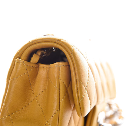 Chanel Lambskin Quilted Extra Mini Flap Yellow 13 of 13
