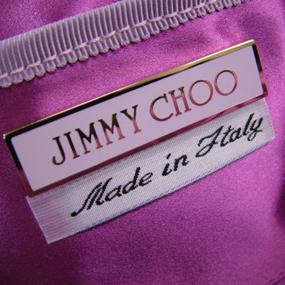 Jimmy Choo Satin Small Gathered Handbag Purple 7 of 8