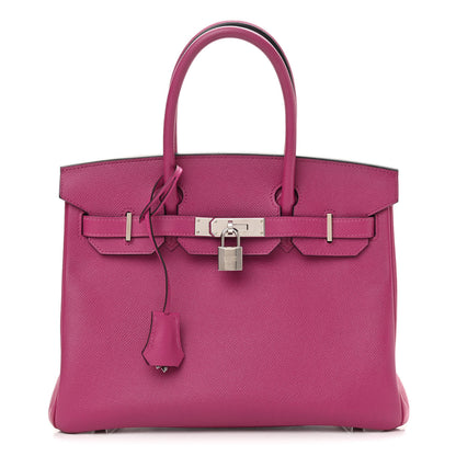 Hermes Epsom Birkin 30 Rose Pourpre 1 of 11