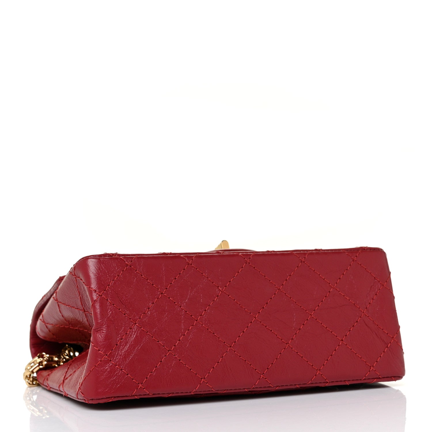 Chanel Aged Calfskin Quilted 2.55 Reissue Mini Flap Red 4 of 9