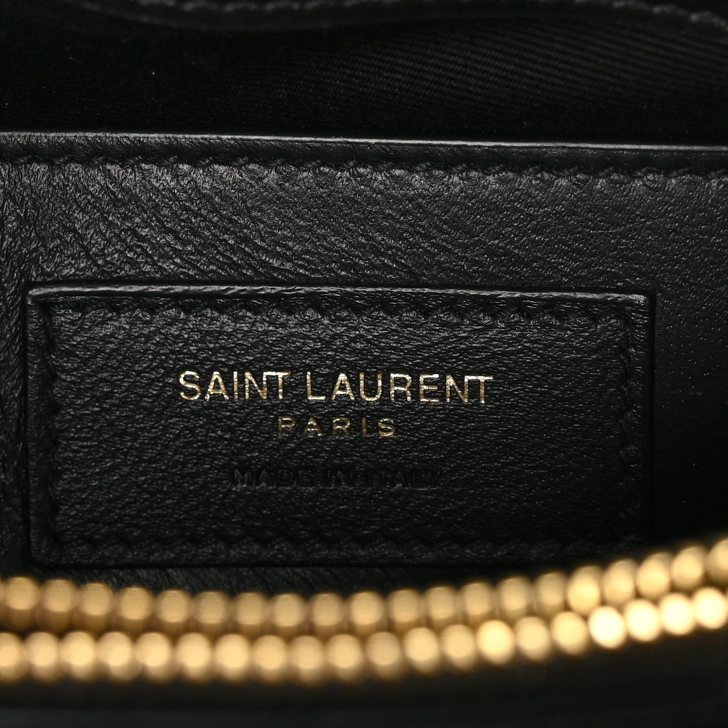Calfskin Y Quilted Monogram Small Loulou Chain Satchel Black