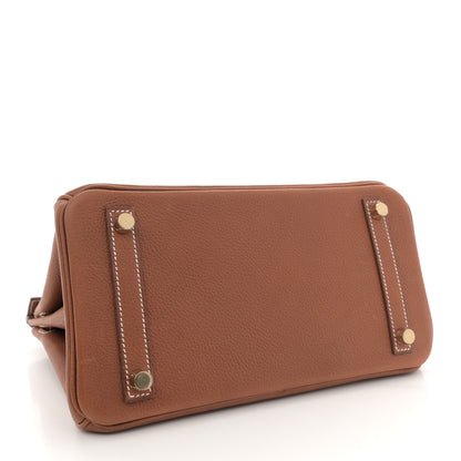 Hermes Natural Barenia Faubourg Birkin 25 Fauve 4 of 13