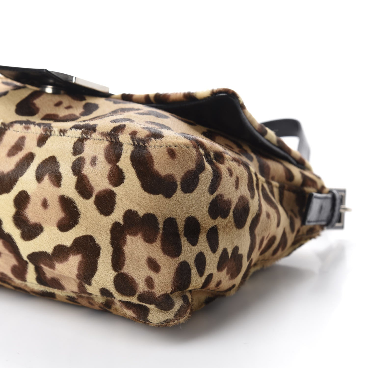 Fendi Calf Hair Leopard Print Mama Baguette Brown 7 of 9