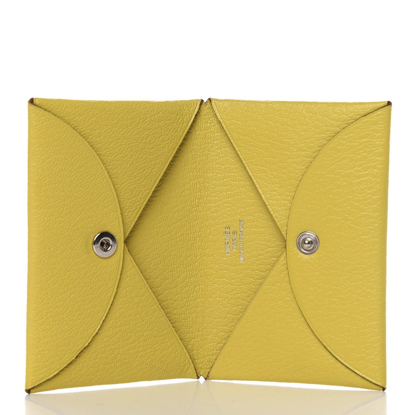 Chevre Mysore Calvi Card Case Jaune De Naples