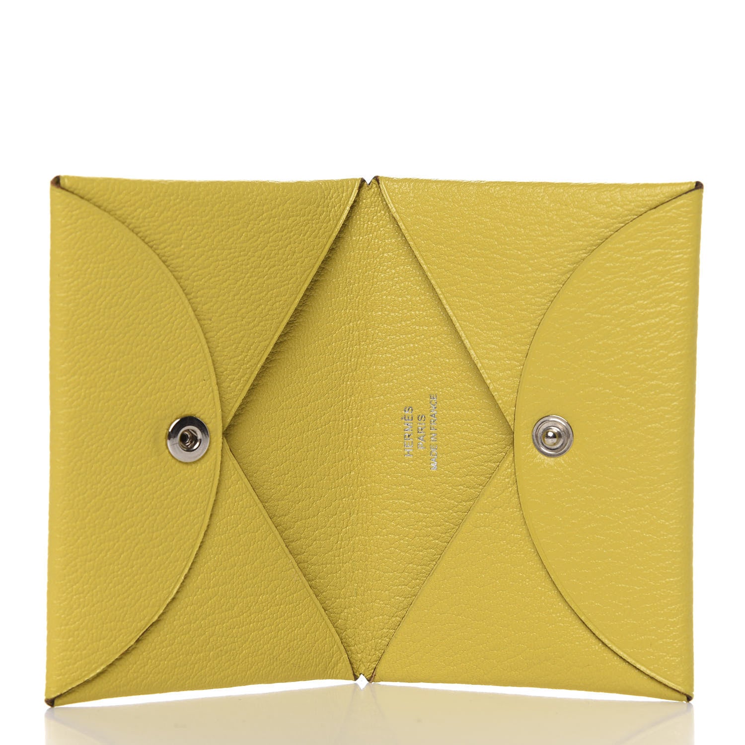 Hermes Chevre Mysore Calvi Card Case Jaune De Naples 5 of 8