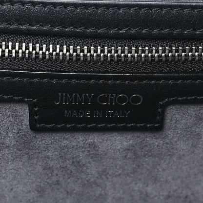 Jimmy Choo Snakeskin Crystal Madeline Top Handle Denim Blue 5 of 9