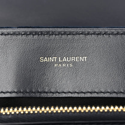 Saint Laurent Velvet Y Quilted Monogram Small Loulou Chain Satchel Medium Blue 6 of 15