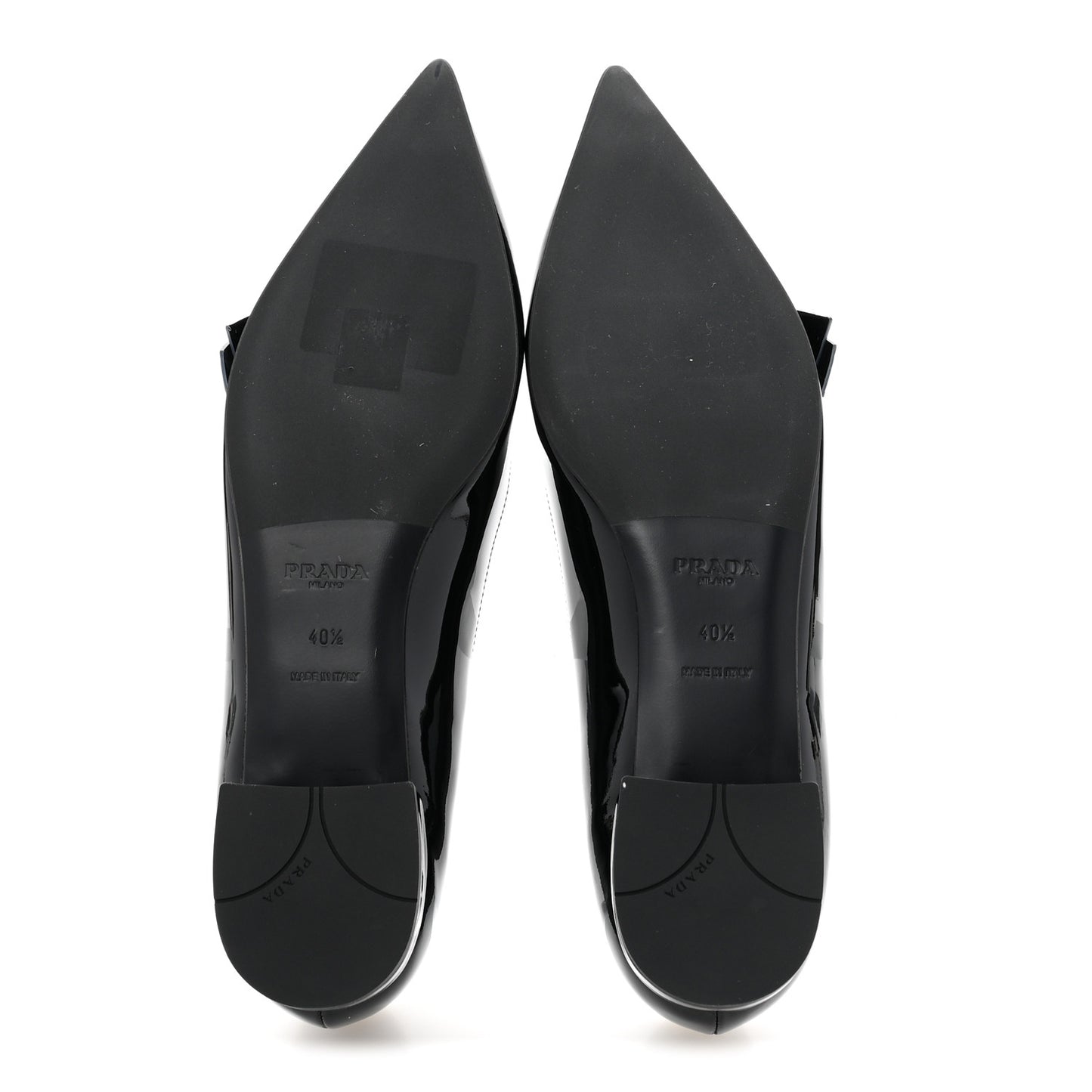 Vernice Logo Bow Ballerina Flats 40.5 Black