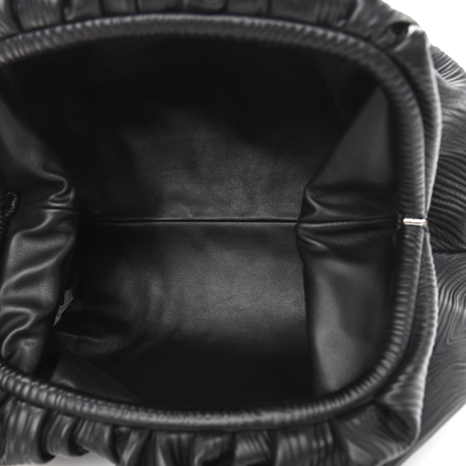 Bottega Veneta Bark Calfskin Embossed The Pouch Oversized Clutch Black 5 of 10