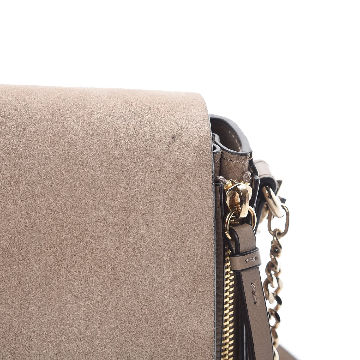 Chloe Suede Calfskin Small Faye Backpack Motty Grey 8 of 10