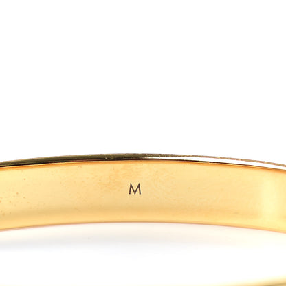 Louis Vuitton Brass Monogram Nanogram Cuff M Gold 5 of 6