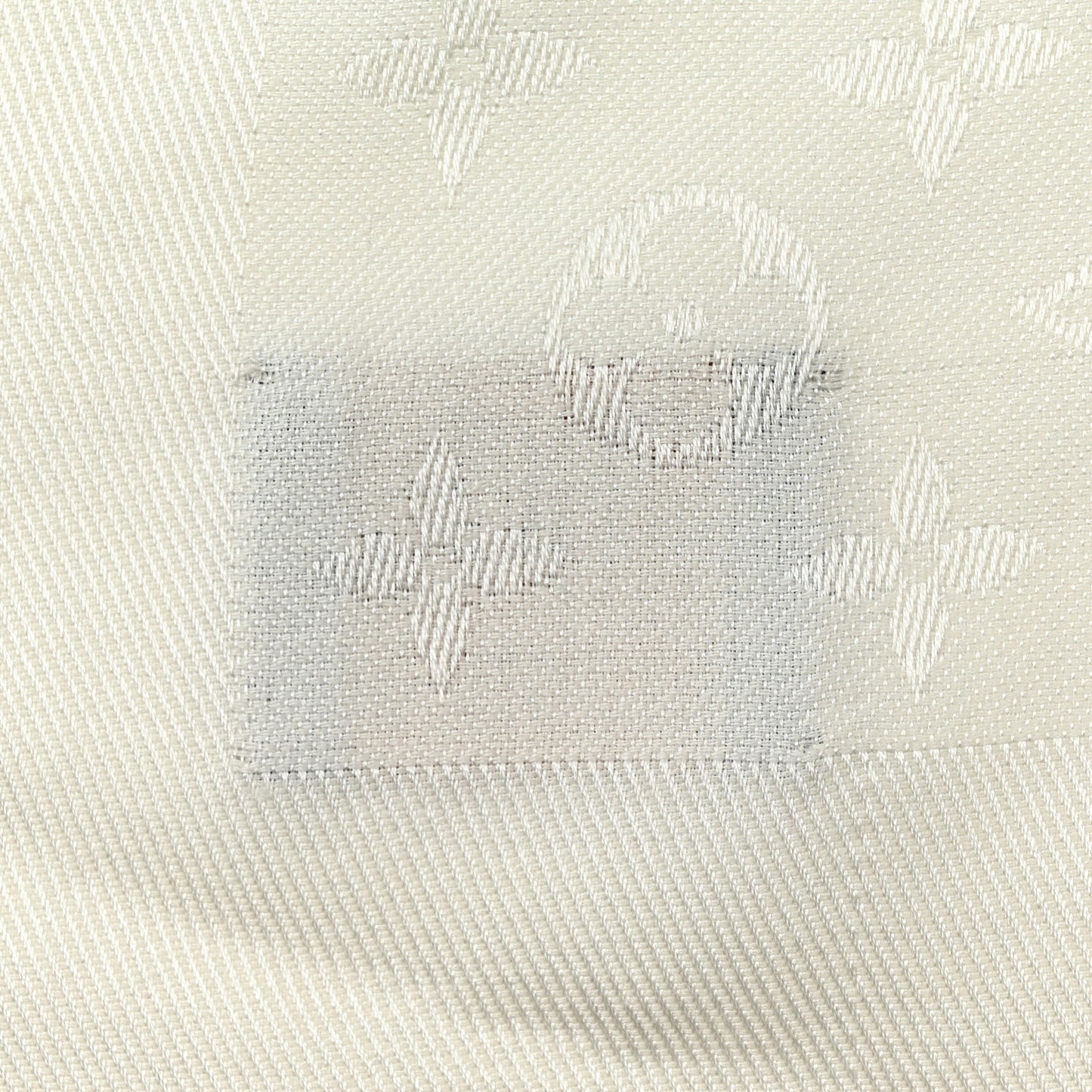 Silk Wool Embellished Poppygram Shawl White
