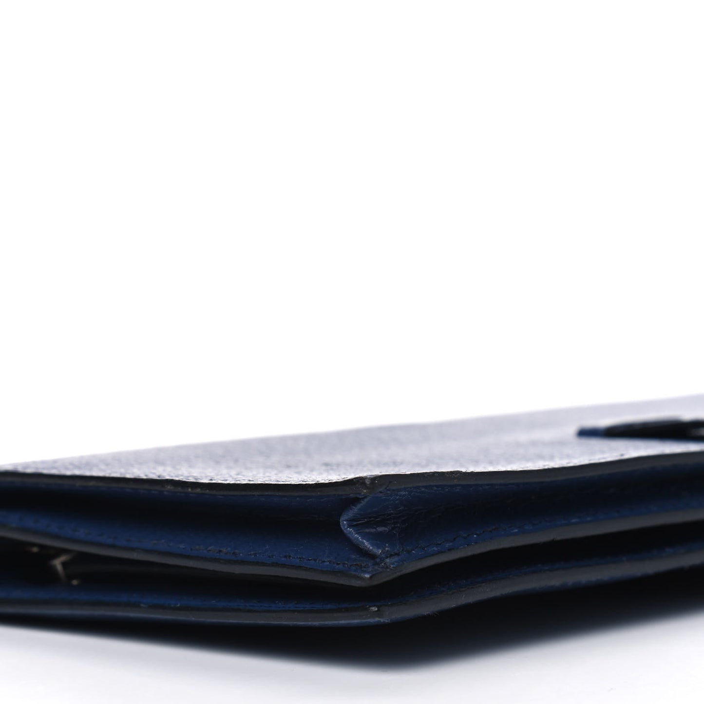 Chevre Mysore Bearn Gusset Wallet Bleu Thalassa