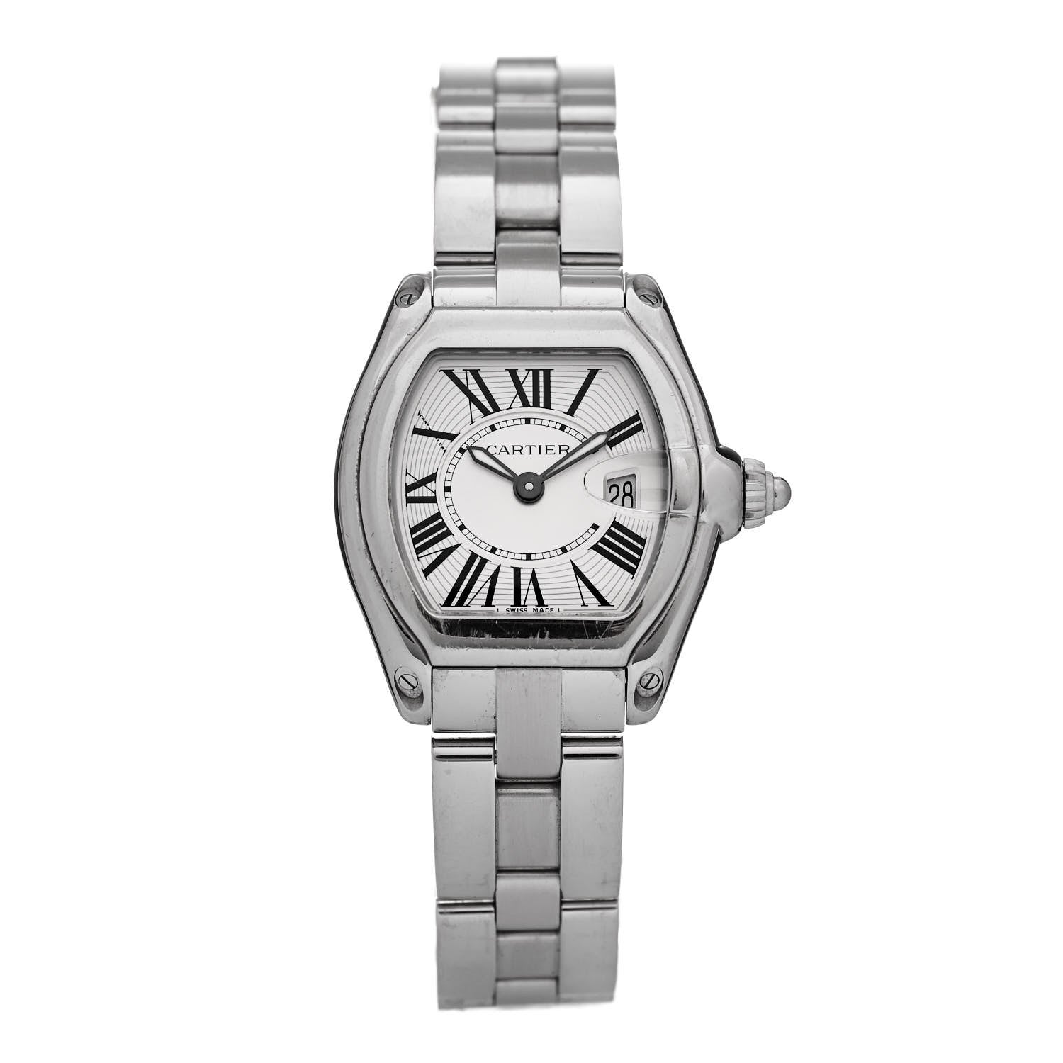 Cartier Stainless Steel 31mm Roadster Quartz Watch 1 of 4