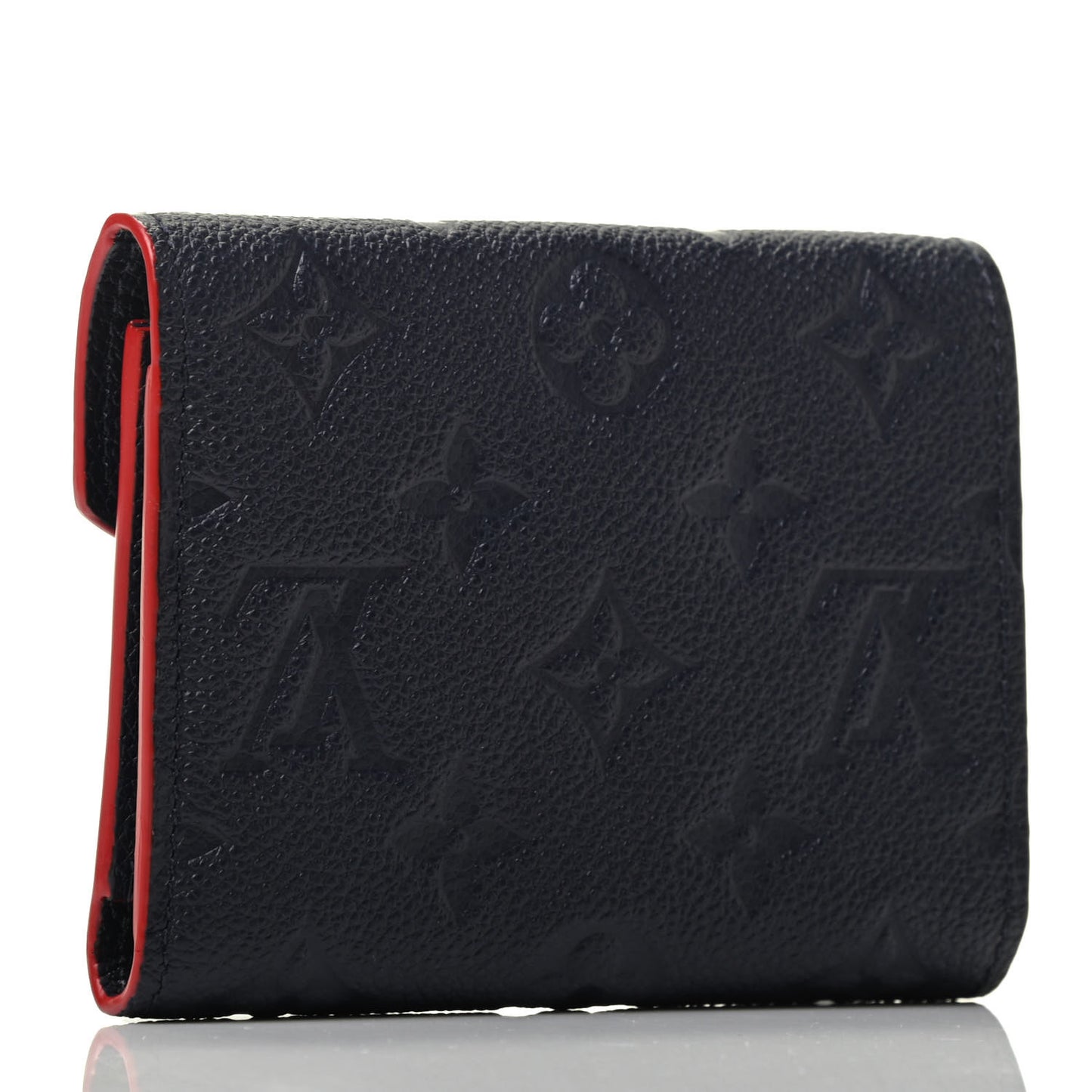 Empreinte Victorine Wallet Marine Rouge