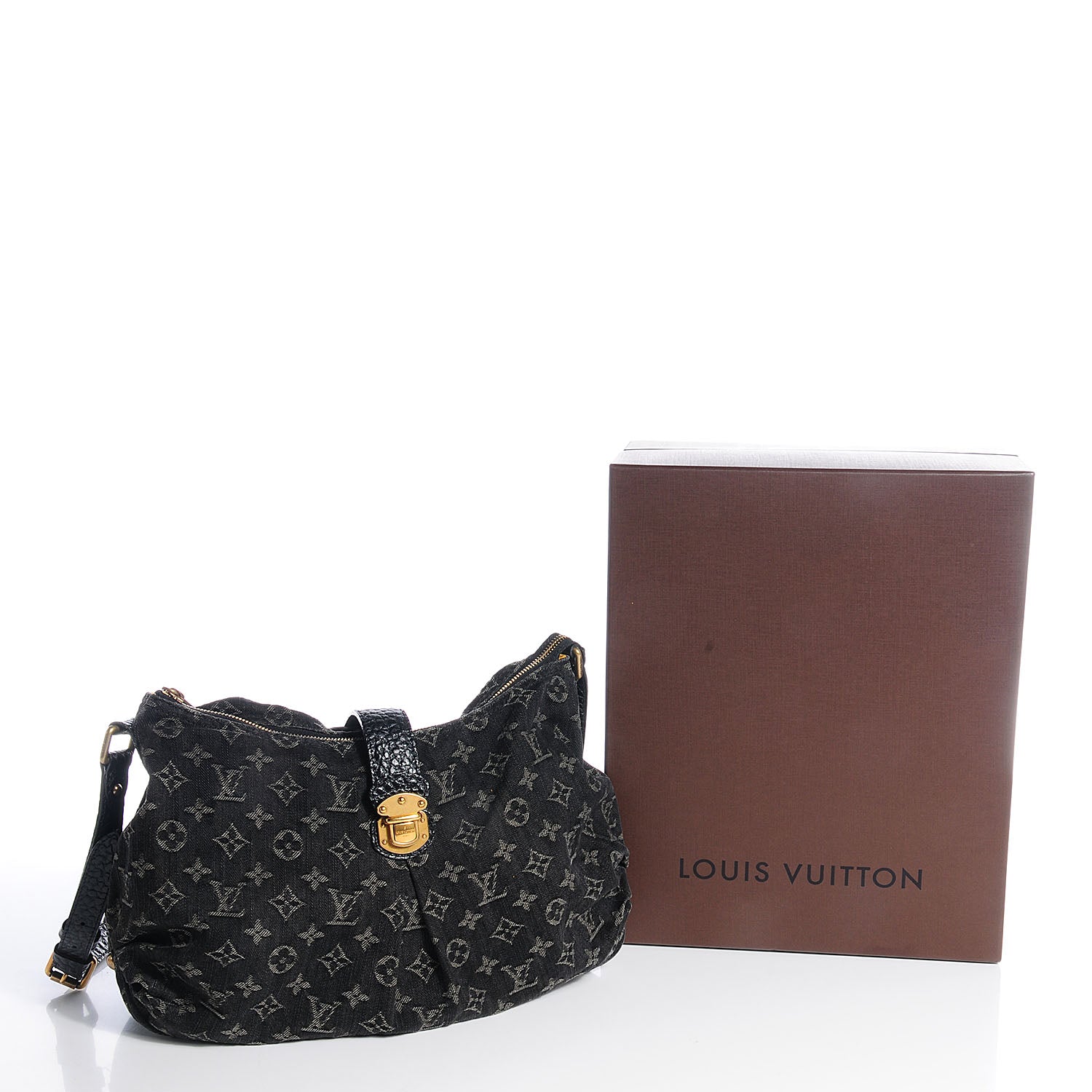 Louis Vuitton Monogram Slightly Denim Black 5 of 8