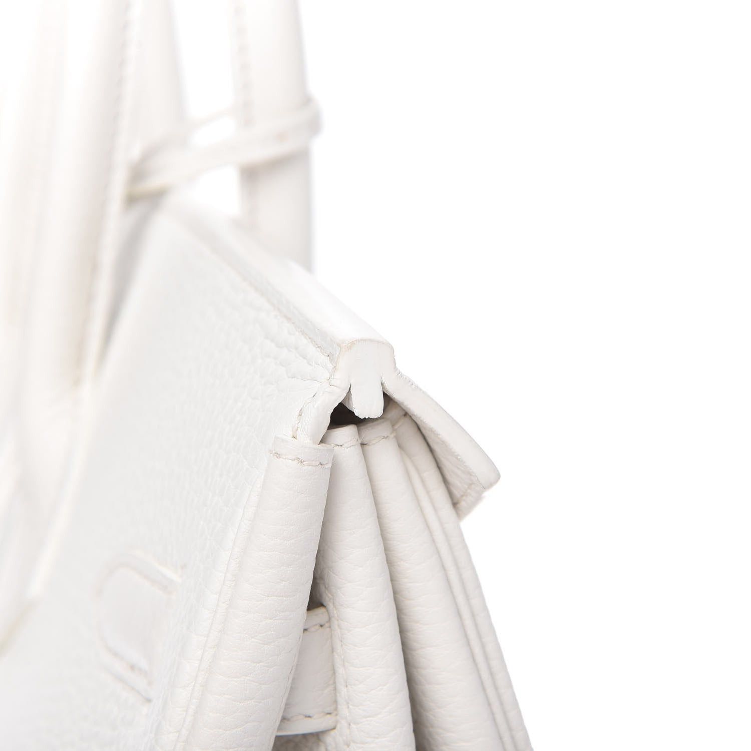 Hermes Taurillon Clemence Birkin 35 White 10 of 11