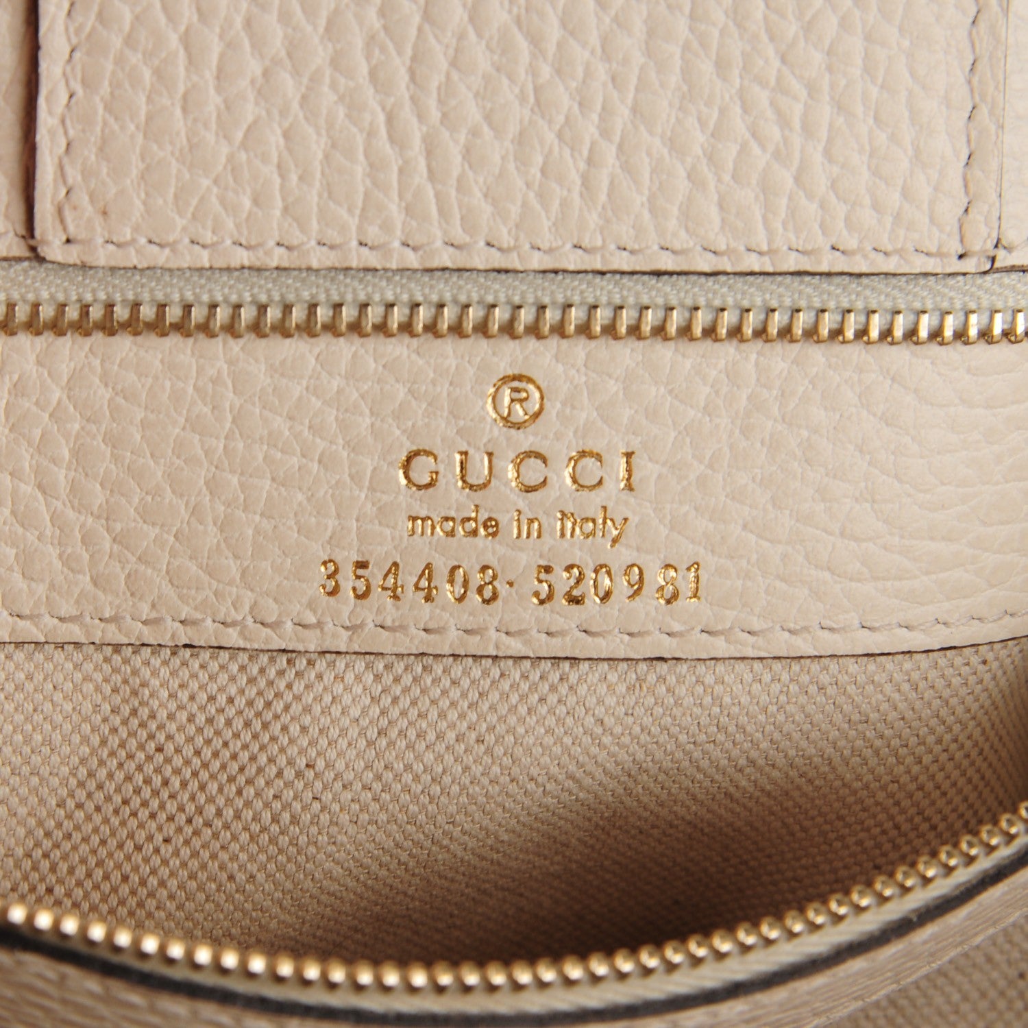 Gucci Dollar Calfskin Small Swing Tote Mystic White 5 of 6