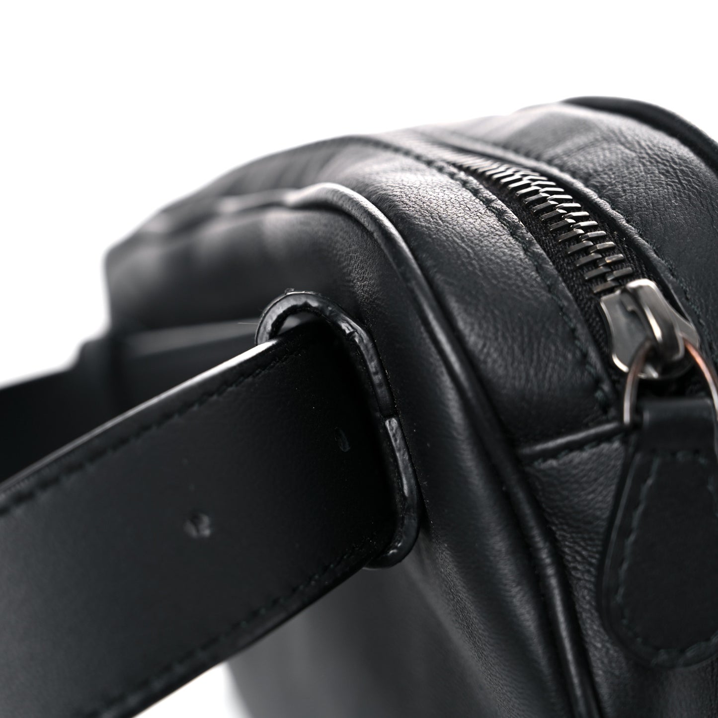 Nappa Intrecciato Belt Bag Black