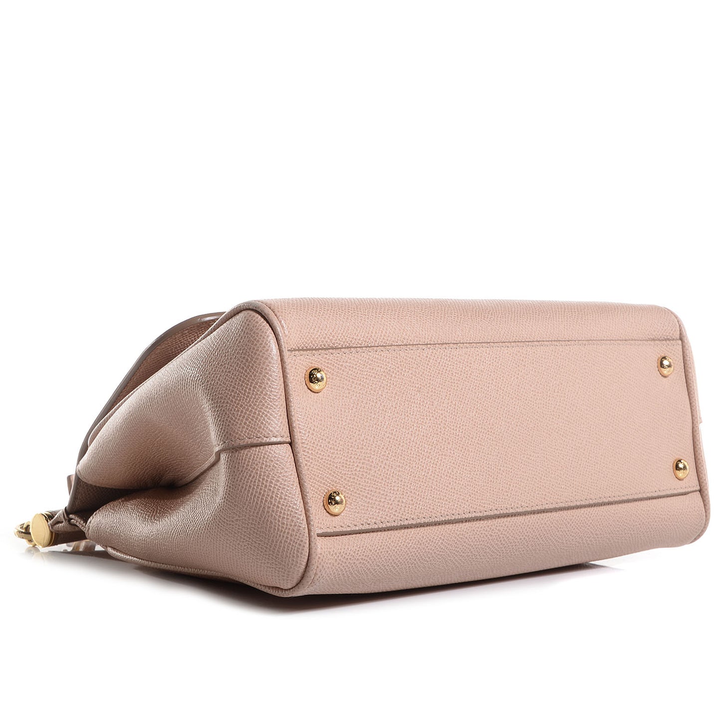 Dauphine Calfskin Medium Miss Sicily Satchel Beige Rose