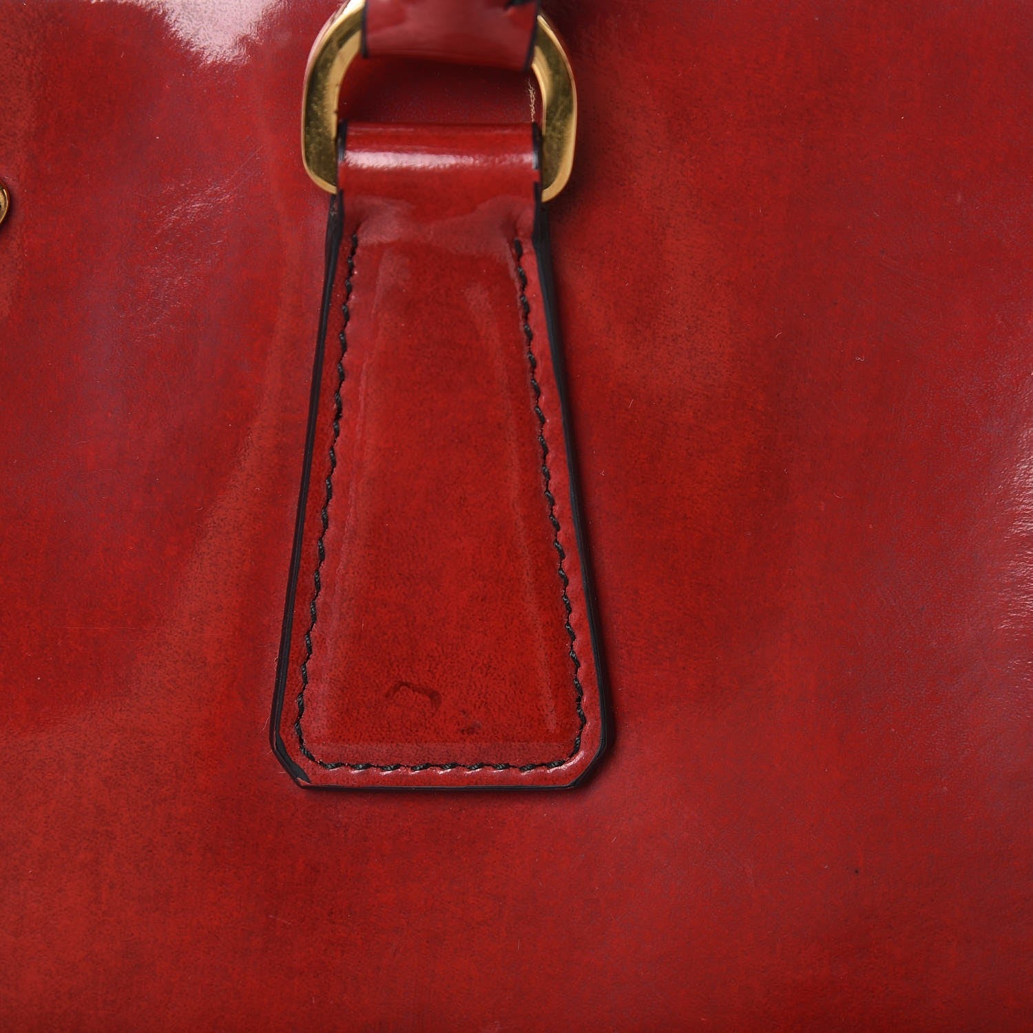 Prada Spazzolato Large Galleria Double Zip Tote Scarlatto Fume 9 of 9