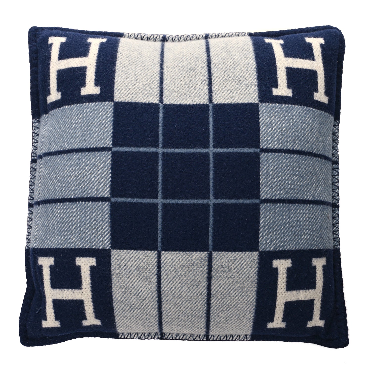 Hermes Wool Cashmere Avalon III Pillow PM Ecru Caban 2 of 3