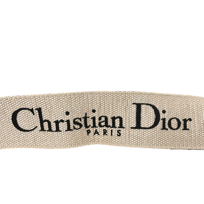 Christian Dior Canvas Embroidered Shoulder Strap Blue 3 of 4