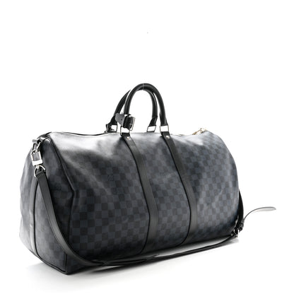 Louis Vuitton Damier Cobalt Keepall Bandouliere 55 2 of 12