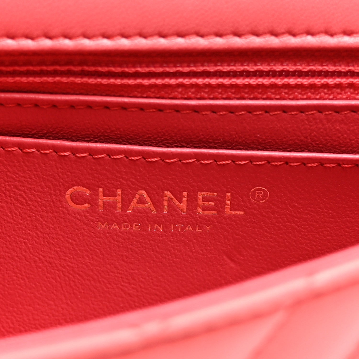 Chanel Lambskin Chevron Quilted Mini Rectangular Flap Pink 6 of 10