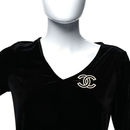 Chanel Crystal CC Brooch Light Gold 2 of 4