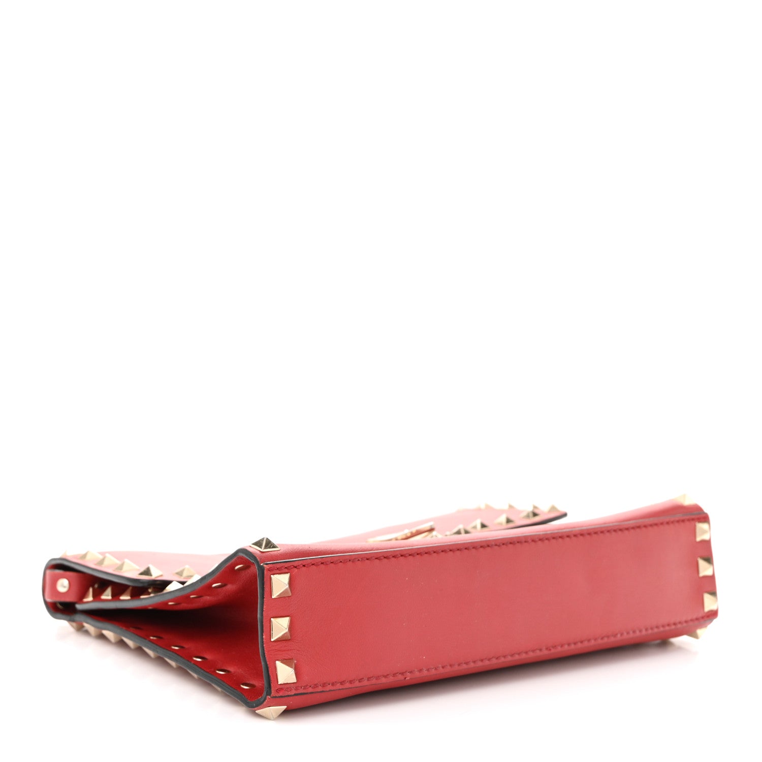 Valentino Garavani Vitello Medium Rockstud Flip Lock Crossbody Bag Rosso Valentino 4 of 9