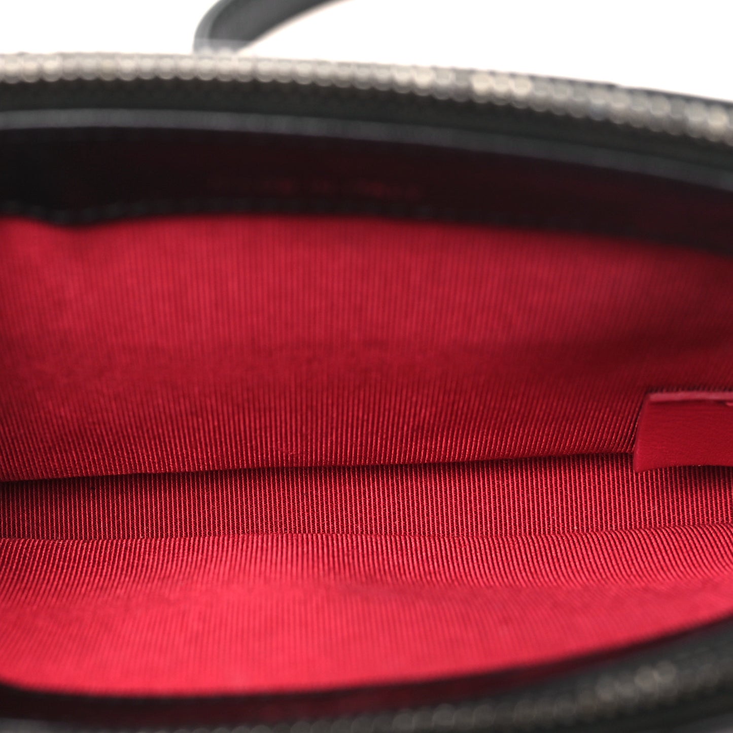 Aged Calfskin Quilted Small Gabrielle Clutch With Chain Black