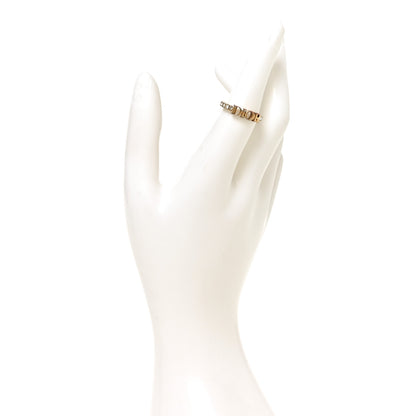 Christian Dior Metal Crystal Dio(R)evolution Ring M 52 6 Gold 2 of 4