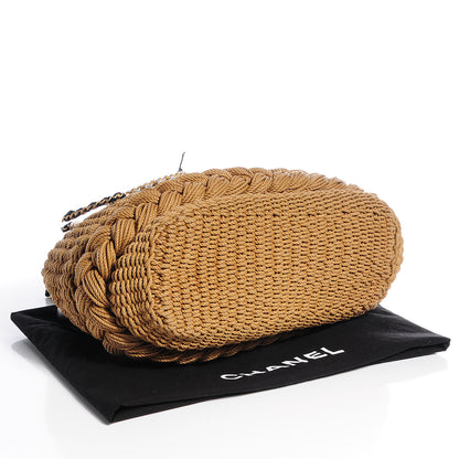 Chanel Woven Raffia Lambskin Coco Country Tote 4 of 9