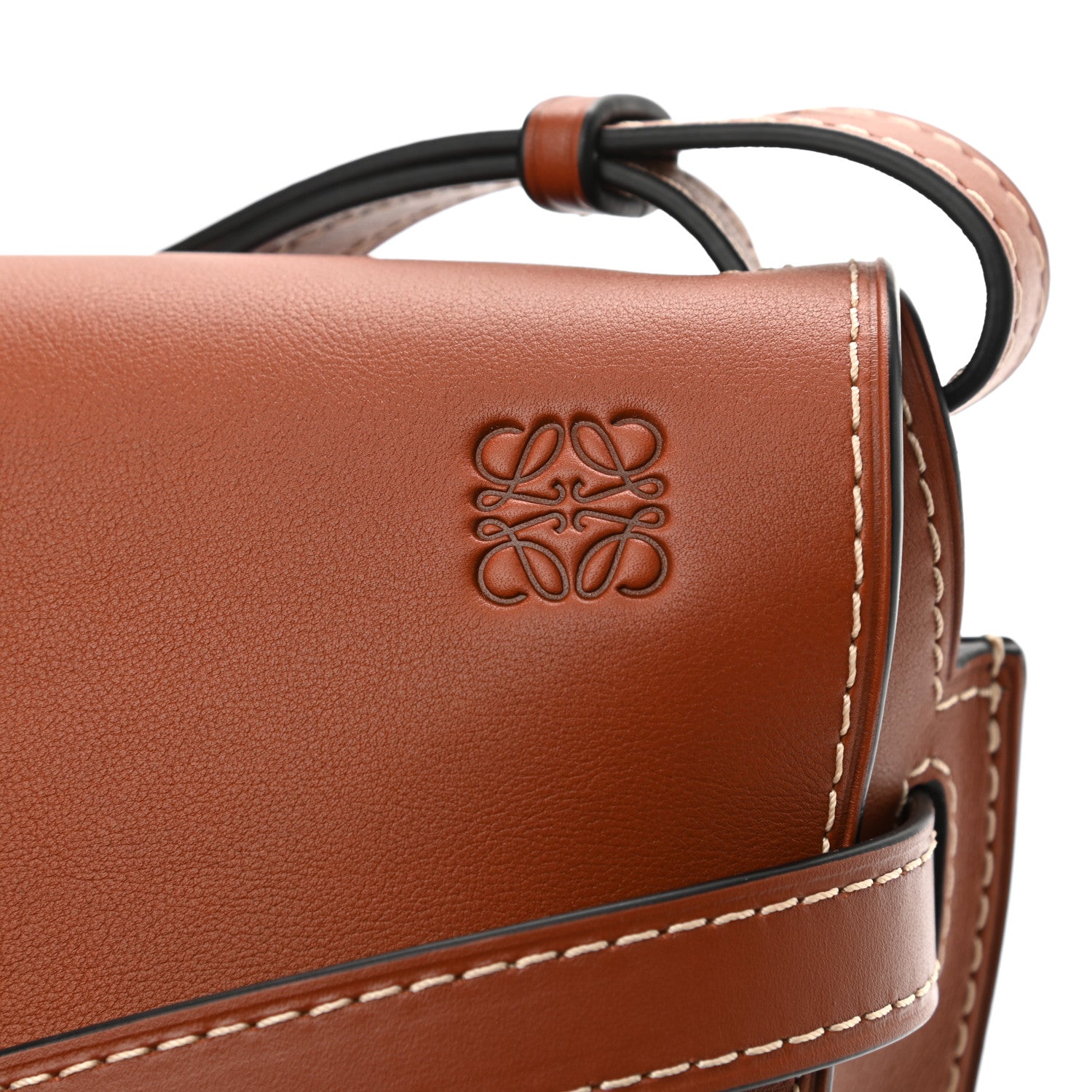 Loewe Calfskin Small Gate Crossbody Bag Rust 7 of 10