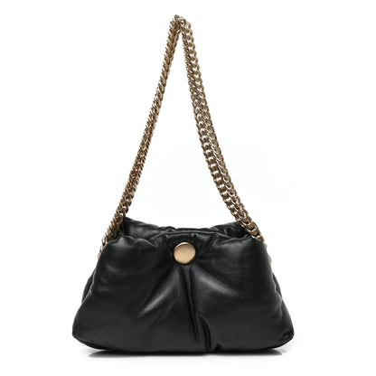 Proenza Schouler Lambskin Small Puffy Tobo Chain Shoulder Bag Black 1 of 10
