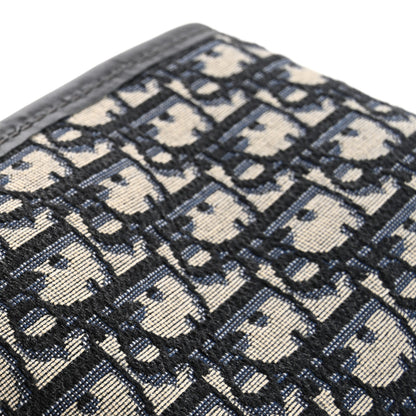 Christian Dior Oblique Fold Over Clutch Blue 9 of 9