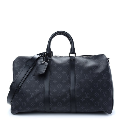 Louis Vuitton Monogram Eclipse Keepall Bandouliere 45 1 of 9