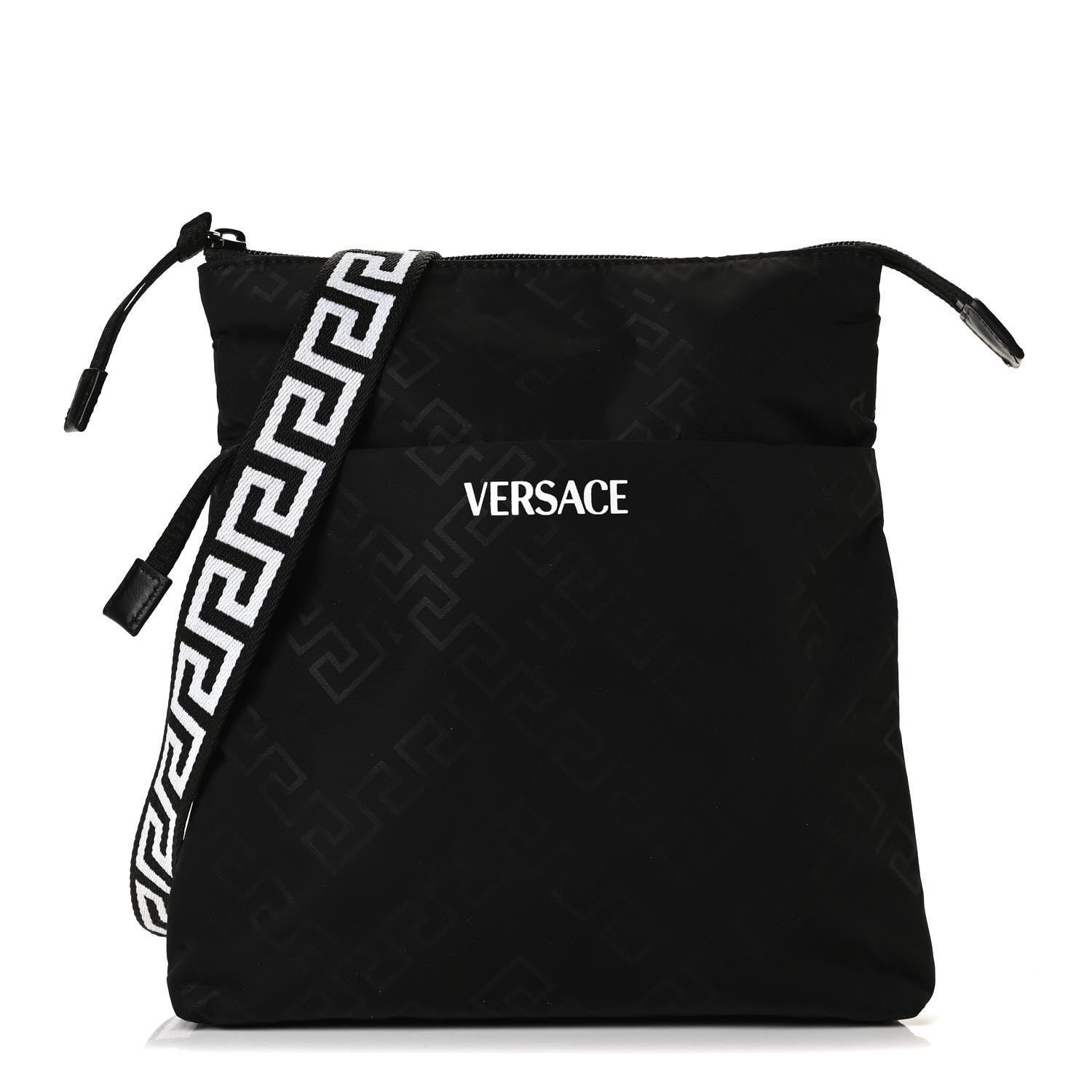 Versace Nylon Crossbody Bag Black 2 of 13