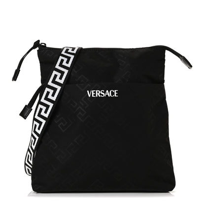 Versace Nylon Crossbody Bag Black 2 of 13