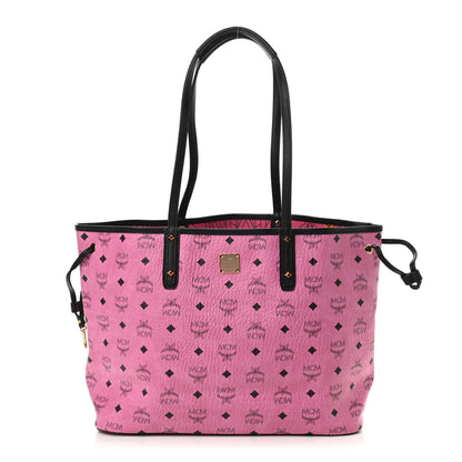 MCM Visetos Medium Reversible Liz Shopper Tote Pink 3 of 20