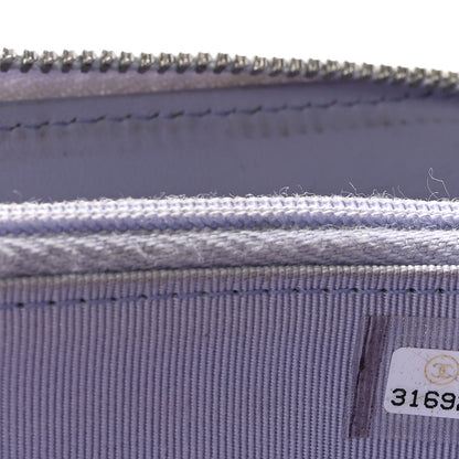 Chanel Caviar Quilted Medium Zip Around Wallet Light Purple 8 of 8