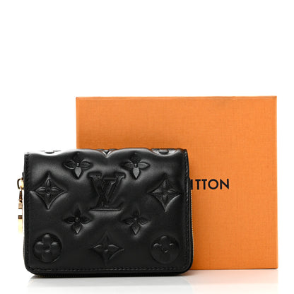 Louis Vuitton Lambskin Embossed Monogram Lou Coussin Wallet Black 7 of 7