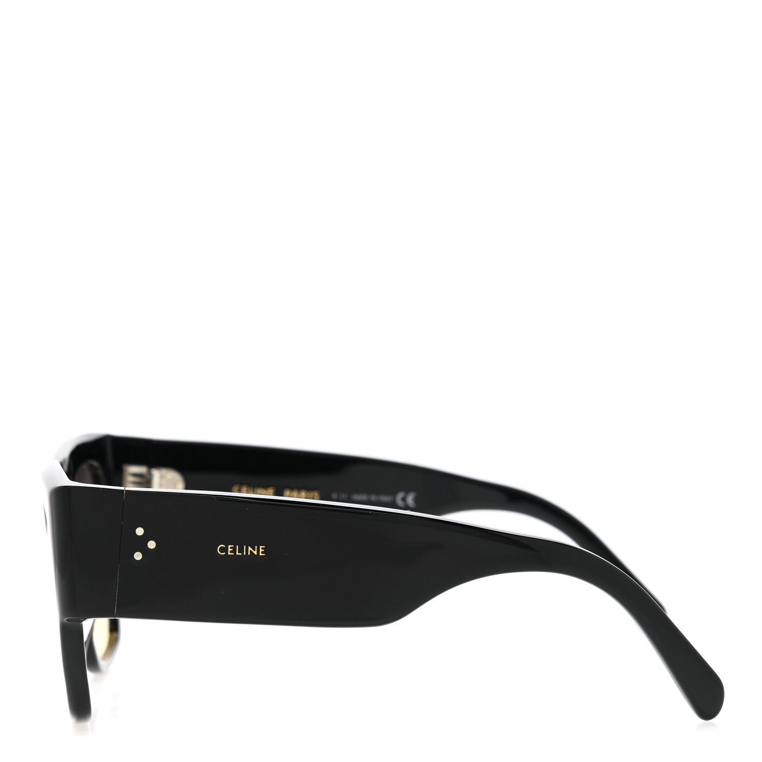 Celine Acetate Rectangular Sunglasses CL4056IN Black 3 of 7