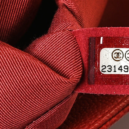 Chanel Caviar Quilted Medium Boy Flap Red 7 of 10